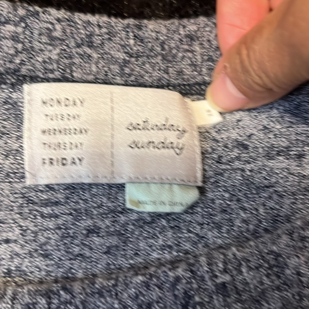 Anthropologie Cutout Brushed Fleece Pullover Gray Sweater Size XS - Picture 5 of 8